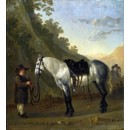 Мальчик с серой лошадью (приписывется Абрахаму ван Кальрату)